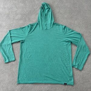 Patagonia Teal Capilene Hoodie